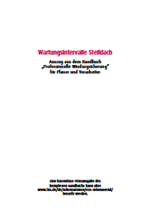 FOS Wartungsintervalle Steildach