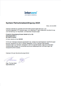 Interzero Teilnahmebestaetigung AT FOS 2025