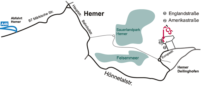 FOS Anfahrt Standort Hemer