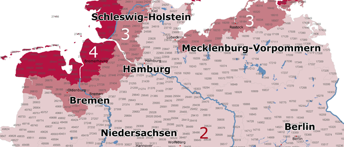 FOS Windzonenkarte Deutschland