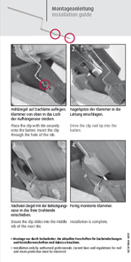 FOS Installation instruction head-foot clip for hollow tiles 428