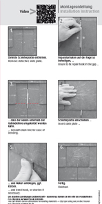 FOS Installation instruction slate repair hook 410