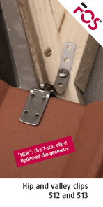 FOS Productflyer Hip and valley clip 512 and 513