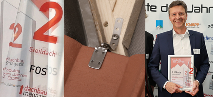 FOS Produkt des Jahres 2025 dachbaumagazin