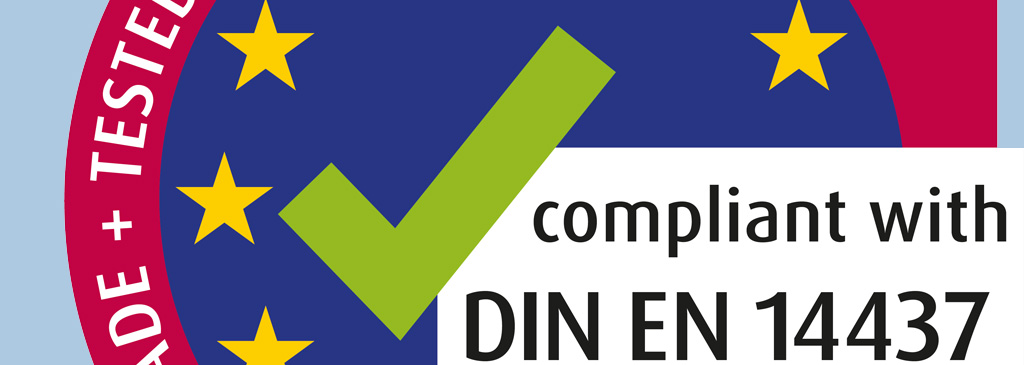 FOS Pruefsiegel DIN EN 14437