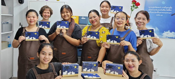 FOS christmas card handmade Tamar Center